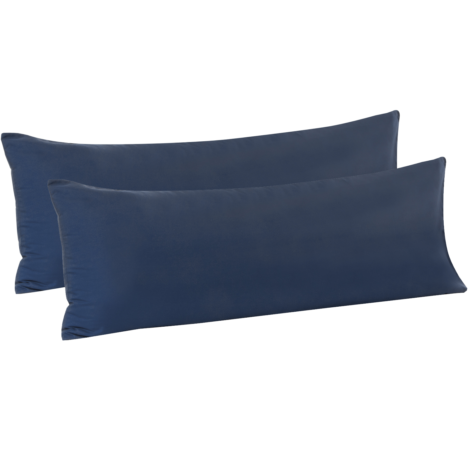 FLXXIE 2 Pack 100 Brushed Microfiber Body Pillow Covers, Ultra Soft