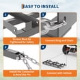 thumbnail image 3 of Drag Harrow Driveway Grader, Heavy Duty Tow Behind Lawn Rake with 6 Ft Chain, 2 Adjustable Bars, Driveway Drag for Gravel, Sand, Lawn, Soil, Hay, ATV, UTV, 3 of 7