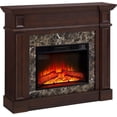 thumbnail image 6 of 46" Electric Fireplace with Mantel, Freestanding TV Stand with 23" Fireplace Insert, 1400W Electric Fireplace Heater with Remote Control, Adjustable Flame, Living Room/Apartment (46" W - Cherry), 6 of 18