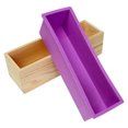 thumbnail image 1 of 1200g Silicone Loaf Soap Mould Toast Making Mold Bread Making Rectangle Mold B Purple, 1 of 6