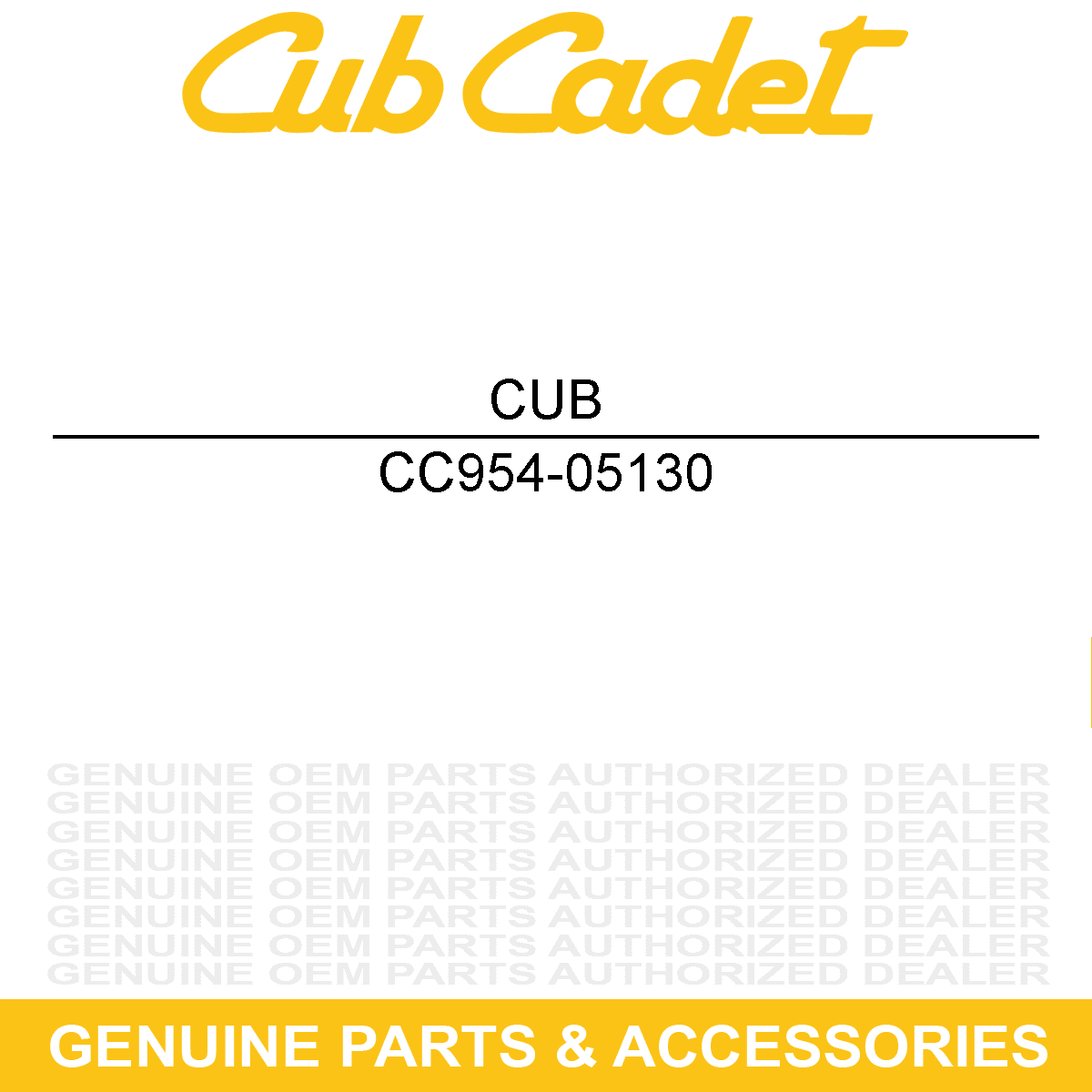 CUB CADET 954-05130 Lower Drive A-Sec V-Belt CC30 H Hydro Mini Rider Lawn Mowers