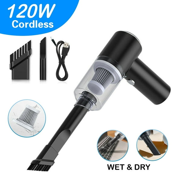 Janrevotw Handheld Vacuum Cleaner Cordless Rechargeable, Portable Handheld Vacuum Cleaner Wet And Dry, Suction Powerful Lightweight Mini Handheld Car Vacuum Cleaner For Pet Hair Home