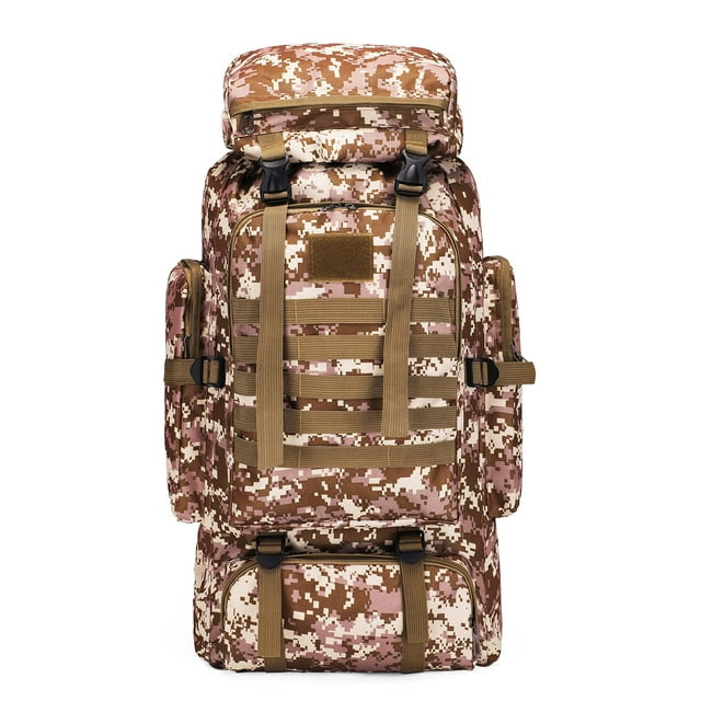 Sac à Dos de Voyage Camping Randonnée 80 L pour Hommes, Sac à Dos d'Escalade Chasse pour Plein Air, Sac Imperméable, Sac à Dos Tactique
