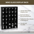 thumbnail image 4 of Huisuilinss Shot Glass Display Case,Black Wood Wall Mounted Shadow Box With Removable Adjustable Shelves,Holds Set Of 30 Glasses,Home Bar Decor For Miniatures,Thimbles,2 Pack, 4 of 8
