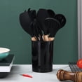 thumbnail image 5 of ReaNea Silicone Kitchen Utensils Set 38 Pieces and Utensil Holder (Black), 5 of 9