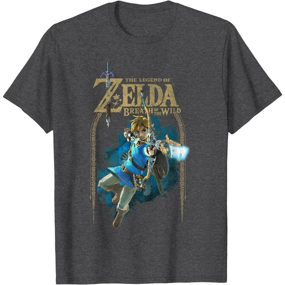 Zelda Breath Of The Wild Link Arch Shot Logo Graphic DTG Print Unisex T-Shirt