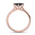 thumbnail image 4 of 2.00 Carat Stunning Trillion Cut Black Onyx Gemstone Bridal Ring for her Solid 14K Rose Gold Size 4 by Diamond-Capitals, 4 of 7