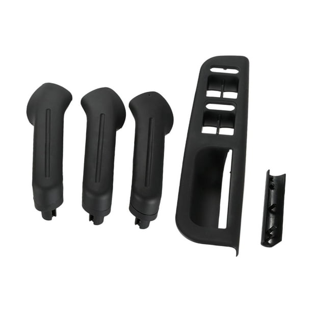 Kit de cubiertas para manijas de puertas y biseles para interruptores de ventanas para VW Golf MK4 1999-2004 Negro