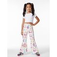 thumbnail image 5 of Girls Flared Bell Bottom Pants, Wide Leg Digital Print Trousers for Kids, Casual Spring Summer Fashion Pants, Age 4-13 Girls Clothing, 5 of 6
