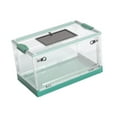 thumbnail image 3 of Terrario plegable transparente para reptiles, recinto de escritorio para mascotas, panel superior de malla, ligero para criadero de especies arbóreas. Azul L, 3 of 9