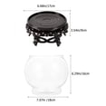 thumbnail image 2 of STRANDCHIC 1Set Globe Shaped Plastic Fish Bowl Decorative Desktop Fish Tank for Living Room, 2 of 8