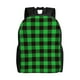 thumbnail image 1 of Balery Buffalo Plaid Green Black Mochila - Mochila Estilosa y Duradera para Laptop de 15 Pulgadas con Tela Oxford Impermeable, 1 of 8