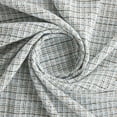 thumbnail image 2 of Zelouf Emily Metallic Windowpane Boucle Tweed  , Sewing, DIY, Crafts Fabric by the Yard, Sky/gold Combo, 20 Yard, 2 of 3