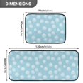 thumbnail image 3 of 2-Piece Kitchen Mat Set Non Slip Washable Floor Mats Decorative Rugs for Kitchen Sink Laundry Elegant White Roses, 3 of 7