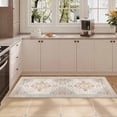 thumbnail image 2 of Washable Kitchen Runner Rug 60" x 22", Non-Slip Low Profile Kitchen Rug, Vintage Distressed Medallion Oriental Area Rug for Kitchen, Hallway & Laundry Room, Beige, 2 of 6
