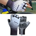 thumbnail image 2 of Guantes de ciclismo de verano de medio dedo, accesorios deportivos para motocicleta, resistentes a los golpes y ligeros Gris XL, 2 of 8