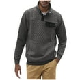 thumbnail image 1 of ameIAEA Casual Sweatshirts for Men Long Sleeve Solid Color Fall Pullover Tops with Pockets, 1 of 6
