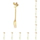 thumbnail image 3 of Ounissouiy Tenedores de frutas Portátil Reutilizable Espejo Pulido Moda Adorable Oficina Hotel Restaurante Cubiertos Vajilla Tenedor de oro Tenedor de oro 10piezas, 3 of 6