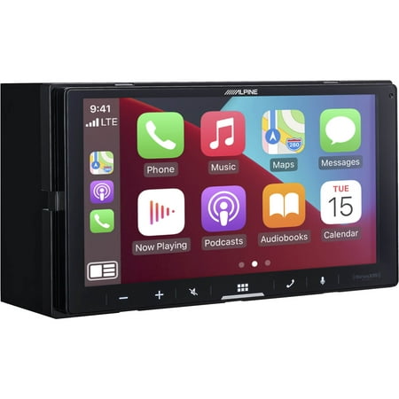 Alpine - 7"  Android Auto and Apple CarPlay Bluetooth Digital Media Receiver - Black