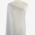 thumbnail image 2 of Zelouf Dot Mesh , Sewing, DIY, Crafts Fabric by the Yard, Silver Allure, 7 Yard, 2 of 3