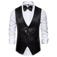 thumbnail image 1 of Men's Sequin Vest Performance Dress Jacket Night Shop Men's Host MC Studio Vest, 1 of 6