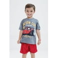 thumbnail image 3 of Disney Cars Lightning McQueen T-Shirt and Mesh Shorts Outfit Set Toddler to Little Kid, 3 of 5