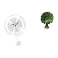 thumbnail image 1 of Reloj de pared,Reloj de pared decorativo para baño y dormitorio.,Figura de escritorio,Estante de estatua de pavo real para escritorio,decoración del hogar,Figura decorativa creativa para la, 1 of 8