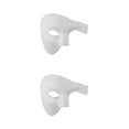 thumbnail image 1 of Wisewang Wide Application Half Face Mask For Various Occasions Half Face Masquerade Masks Made With Plastic white 2Set, 1 of 6