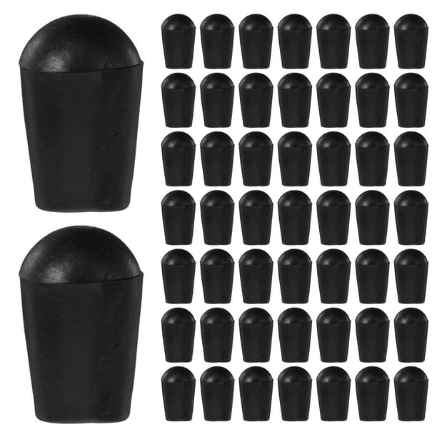 100 tapas de plástico para ganchos de ropa, funda protectora de plástico para perchas de alambre, tapa de perno de tubo redondo, fácil de instalar, evita rayones en la ropa del hogar