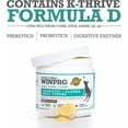thumbnail image 6 of WINPRO Dog Prebiotic + Probiotic Powder Meal Topper, Support for Dog Gut Health, Immunity, and Seasonal Allergies, All Breeds, Ages, and Sizes, Made In The USA, 60 Scoops, 6 of 9