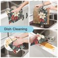 thumbnail image 2 of Yayeee 6 Pack Kitchen Dishcloths for Washing Dishes Soft Absorbent Microfiber Towels, White Christmas Leaves, 2 of 9