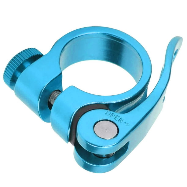 Abrazadera de Tija de Sillín de Bicicleta de 28,6 mm, Abrazadera de Liberación Rápida para bicicleta, clip de tubo de asiento de aleación de aluminio para bicicleta