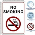 thumbnail image 3 of ADA CENTRAL SIGNS - No Smoking Sign with Bottom Pictogram - ADA Compliant Digitally Printed Text Wall Sign - Smoke-Free Area Signs for Office, Business, Hotel, & Restaurant - Vinyl 5” x 7”, 3 of 7