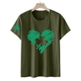 thumbnail image 6 of WTXUE St Patricks Day Shirt Irish Shamrock Short Sleeve Tee Tops Tunic Tops Loose Tops for Summer Work Tops Shamrock T Shirt Casual Tops Irish Shirt Casual Tops Oversized Tshirts Blackish Green M, 6 of 6