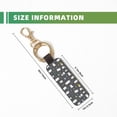 thumbnail image 3 of Wukai Lovely Penguin Print Leather Car Keychain, Universal Key Fob Keychain, Leather Key Chain Holder for Men and Women,360 Degree Rotatable, 3 of 5