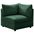 thumbnail image 2 of Meridian Furniture Jacob Coin en Velours Vert, 2 of 9