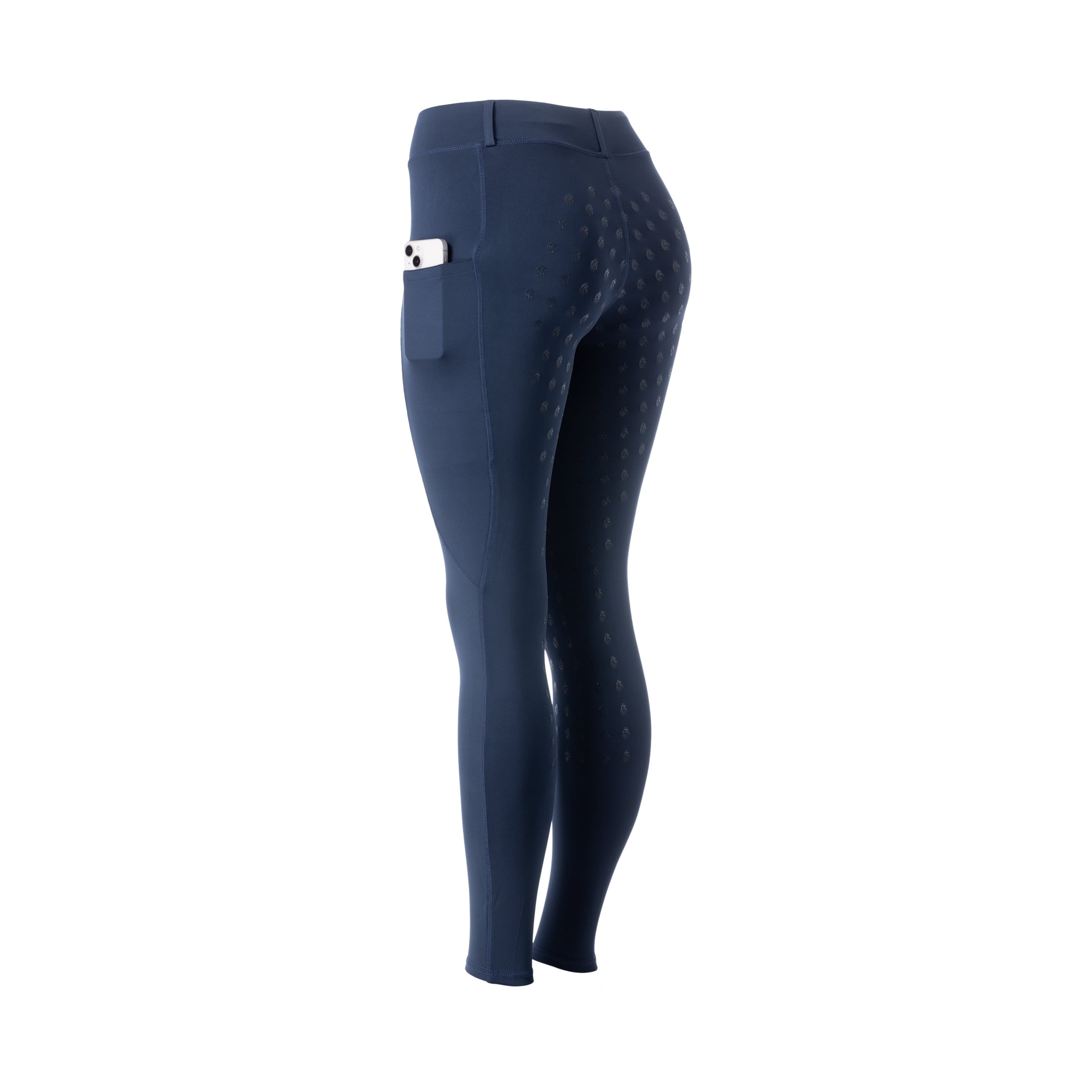 Equinavia Classic Womens Silicone Full Seat Horse Riding Pants with Phone Pockets | Equestrian Breeches Schooling Tights