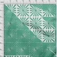 thumbnail image 4 of oneOone Cotton Poplin Twill Sea Green Fabric Geometric Modern Flower Sewing Fabric By The Yard Printed Diy Clothing Sewing Supplies 56 Inch Wide, 4 of 4