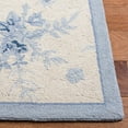 thumbnail image 5 of SAFAVIEH Chelsea Benedict Floral Wool Area Rug, Ivory/Blue, 1'8" x 2'6", 5 of 10