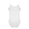 thumbnail image 2 of iixpin Kids Girls Ballet Dance Gymnastics Leotard Spaghetti Straps Bodysuit Ballerina Dance Outfits Dancewear Ivory 7-8, 2 of 5