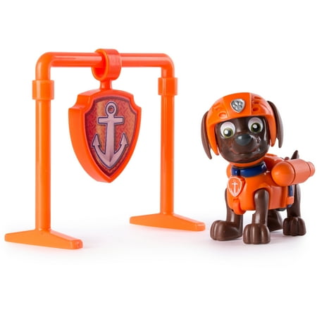 PAW Patrol, Pull Back Pup 2.5-inch Figure, Zuma