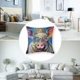 thumbnail image 5 of Hippie Animal Rhinoceros Throw Pillow Machine Washable, Indoor Outdoor Decorative Pillow for Couch, Bed or Patio, 5 of 7