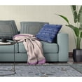 thumbnail image 3 of Amrita Sen Designs  16 x 16 in. Sephalina Paisley Leaves Broadcloth Indoor & Outdoor Zippered Pillow - Navy Blue, 3 of 5