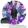 thumbnail image 4 of Disketp Flying Butterflies Small Mouse Pad 7.9x7.9 Inches,Washable Round Mousepad For Office Laptop Computer,Non-Slip Rubber Base Mouse Pads For Wireless Mouse, 4 of 8