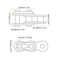 thumbnail image 2 of Uxcell 5Pack #40 Conector de Cadena Link Roller, Eslabones Divididos de Acero al Carbono de 1/2" Pitch para Cadena 08A, 2 of 6