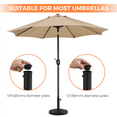 thumbnail image 4 of Renwick 18" Outdoor Patio Heavy Duty Market Umbrella Base for Garden, Black, 4 of 13