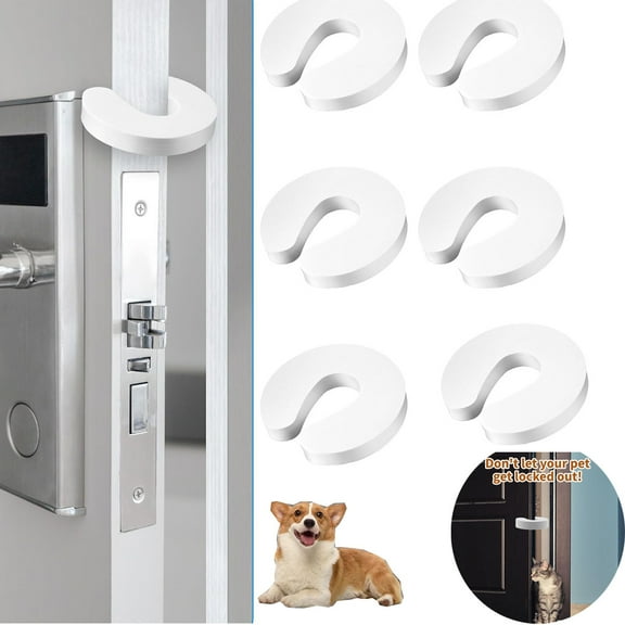 Tutuviw 6 Pcs Door Safety Finger Pinch Guard Protectors, Slam Stopper Anti Door Edge Corner Guards, Door Holder, Foam Pad Prevents Slamming Doors Tool for Room Bathroom, Child, Pet