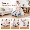 thumbnail image 5 of CONCETTA Memory Foam Futon Mattress, Twin Size, Foldable Tatami Floor Mattress with Storage Bag, Black, 5 of 9