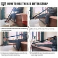 thumbnail image 5 of OATIPHO Versatile Heavy Duty Leg Lifter Strap Red for Athletics Sprint and Walking Exercise Use, 5 of 6