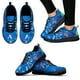 thumbnail image 1 of Zapatos de enfermera médica, cómodos zapatos con estampado de dibujos animados para el departamento de examen, zapatillas planas con cordones azules, 1 of 6